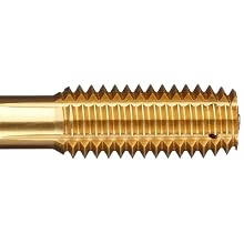 Dormer MTT-X E099 Powdered Metal Thread Forming Tap, Coolant-Through, TiN Coated, Round Shank With Square End, Modified Bottoming Chamfer
