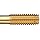 Dormer MTT-X E099 Powdered Metal Thread Forming Tap, Coolant-Through, TiN Coated, Round Shank With Square End, Modified Bottoming Chamfer
