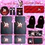 14PC Betty Boop Star Front Rear Floor Mats Seat Covers Steering Wheel Cover License Place Frame CD DVD Sun Visor Sun Shade Litter Bag Shoulder Pads Key Chain