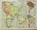 1935 Map South America Australia New Zealand Weather