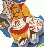 Wilton Dotty Dog / Cheerleader Cake Pan (2105-3975, 1985) Get Along Gang