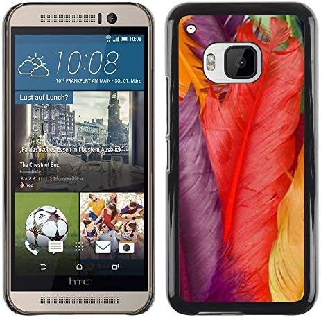 Paccase / Hard Protective Case Cover for - Colors Red Yellow Violet - HTC One M9