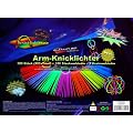 100 frische Arm Knicklichter im 7 Farbmix, 20 cm. 202 teiliges Komplettset. OHNE krebserregende Weichmacher (Phthalate)! Fabrikfrisch vom Hersteller! Direkt ab Lager lieferbar!