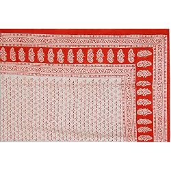 Home Decor Furnishings Cotton Sheet for Bed Block Print Twin Size (bssht642)