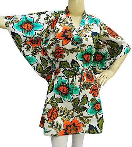 Cotton Caftan Printed Dashiki Dress Summer Dress Short Kaftan Plus Size Gown