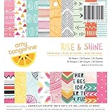 American Crafts Amy Tangerine Rise and Shine Patterned Paper Pad, 6 by 6-Inch