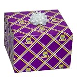 LSU Tigers Purple Logo Gift Wrap Paper