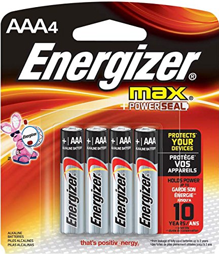 Energizer Max Alkaline AAA Battery, 4 Count