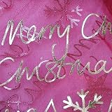 ORGANZA TISCHDECKE DEKOSTOFF WEIHNACHTEN BORDEAUX