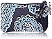Vera Bradley Women's Cotton Zip ID Case Wallet, Blue Bandana, One size