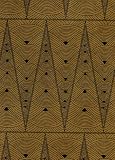 Art Deco Printed Lama Li Paper- Black on Tan 20x30 Inch Sheet