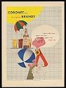 1940's Paul Rand art Coronet VSQ Brandy Print Ad (7798)