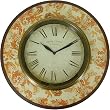 Old World Style Round Wall Clock- Orange