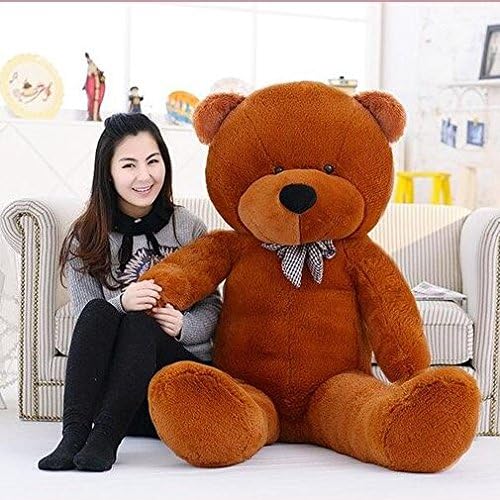 Lomoy Giant 120cm (47'') Baby Soft Stuffed Animal Plush Toy Cotton Doll Inddor Furnishing Gift (Deep Brown Teddy Bear)