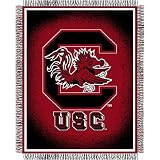 South Carolina Gamecocks NCAA Triple Woven Jacquard Throw (019 Focus) (48x60)
