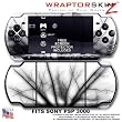 Lightning Black WraptorSkinz Skin and Screen Protector Kit fits Sony PSP 3000