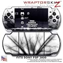 Lightning Black WraptorSkinz Skin and Screen Protector Kit fits Sony PSP 3000