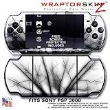 Lightning Black WraptorSkinz Skin and Screen Protector Kit fits Sony PSP 30 ....