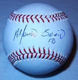 Alfonso Soriano Autographed Official Major League Baseball W/PROOF, Picture of Alfonso Signing For Us, Chicago Cubs, New York Yankees