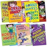 Francesca Simons Horrid Henry Collection 10 Books Set Pack RRP £49.99 (Horrid Henrys Underpants, Horrid Henry and the Bogey Babysitter, Horrid Henry and the Secret Club, Horrid Henry Wakes the Dead, Horrid Henrys Joke Book, Moody Margaret Strikes Back, Horrid Henrys Jolly Joke Book, Horrid Henrys Double Dare, Horrid Henrys Mighty Joke Book, Horrid Henrys Stink bomb)