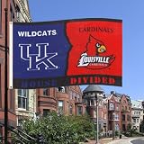 NCAA Kentucky - Louisville 3-by-5 Foot Flag with Grommets - Rivalry House Divided