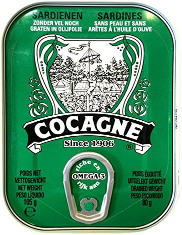 Cocagne Sardines in Olive Oil (Skinless and Boneless) 3.7 Oz