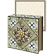 Black Gold Brooch Note pad, Jeweled Mini Notepad, Punch Studio