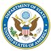 US Department of State seal car bumper sticker 4" x 4"