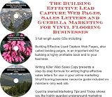 The Guerilla Marketing, Building Effective Lead Capture Web Pages, Sales Letters for Vinyl Flooring Businesses
