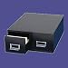 MMF Industries 263F5816DBLA SteelMaster, Card File Double Drawer, 5 x 8 Inch, 18-3/8W x 7-3/16H x 16D Inch, Black, Heavy-Gauge Steel (Each)