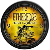 Etheredge 's Garage Black Cascading Wall Clock