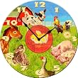 Dolce Mia Farm Animals Barnyard Nursery Wall Clock - Sew Vintage
