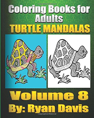 coloring book for adults turtle mandalas animals  mandalas 