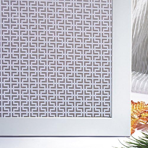 bofeifs Non-Adhesive Static Cling Forested Privacy Decorative Window Film ,17.7-Inchx78.7-Inch