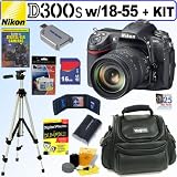 Nikon D300s 12MP CMOS Digital SLR Camera with 18-55mm f/3.5-5.6G AF-S DX VR Nikkor Zoom Lens + 16GB Deluxe Accessory Kit