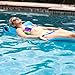 TRC Recreation Serenity 1.5” Thick Vinyl Coated Foam Swimming Pool Float Mat Adult Lounger with Built-In Roll Pillow, Tropical Teal