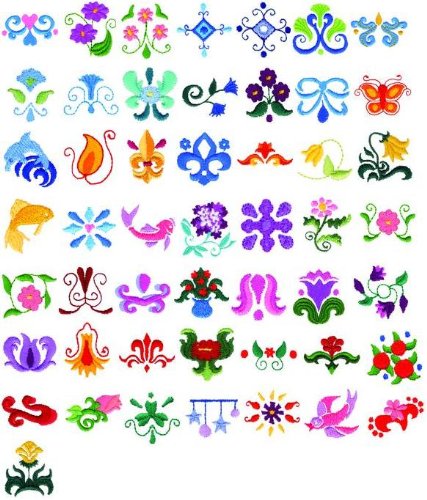 Embroidery Machine Designs CD MINI O