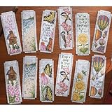 Bucilla Inspired By Nature Bookmarks Counted Cross Stitch Kit-2-1/2"X8" 14 Count Set Of 12