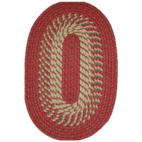 Robin Rug Salem Braided Rug - Barn Red Size - 8 ft. Round