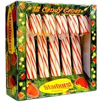 Starburst Strawberry Candy Canes 12ct.