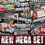 The Mega Set – Photoshop Pro Templates: Seniors, Sports, Wedding, Holiday Cards, Digital Backdrops, Fonts, Brushes & Much More!