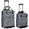 Travelers Club Zambia 2 Pc Luggage Set - Zebra
