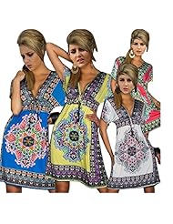 V-neck Polyester Summer Mini Dress 