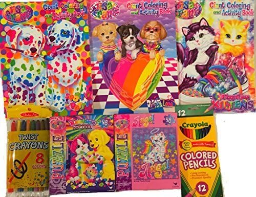 Lisa Frank Best Activity Books and Puzzles Bundle of 7