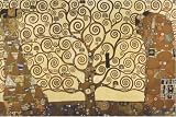 Posters: Gustav Klimt Poster - The Tree Of Life, Stockelt Frieze (36 x 24 inches)