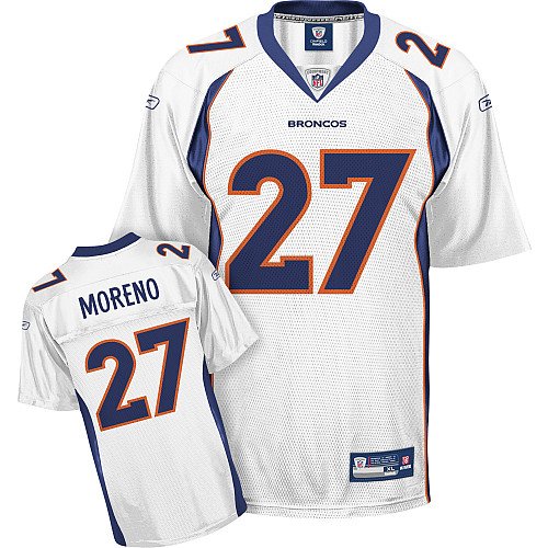 Reebok Denver Broncos Knowshon Moreno Youth (8-20) Replica White Jersey Extra Large