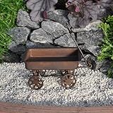 Miniature Fairy Garden Primitive Rustic Tin Wagon