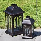 Eigenschaften Unimet  / Laterne 18,5x18,5x36 cm schwarz/braun, Eisen