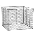 Rewwer-Tec 200004406 Komposter 1000 x 1000 x 800 verzinkt aus Streckm. 4-teilig