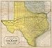 1878 LAND GRANT TEXAS & PACIFIC RAILWAY MAP
